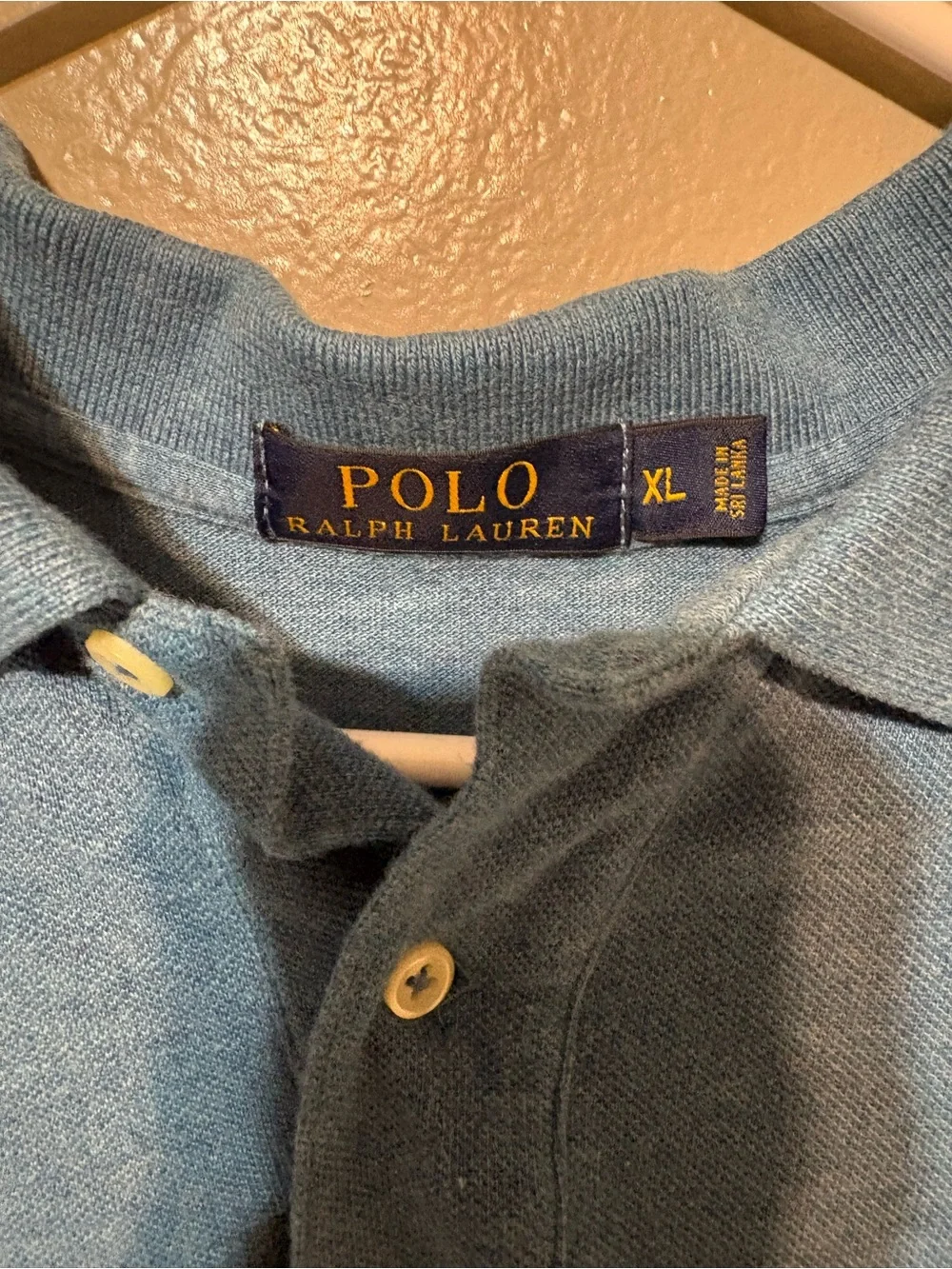 Men’s Ralph Lauren Teal Blue Polo with Orange Pony‎ Size XL